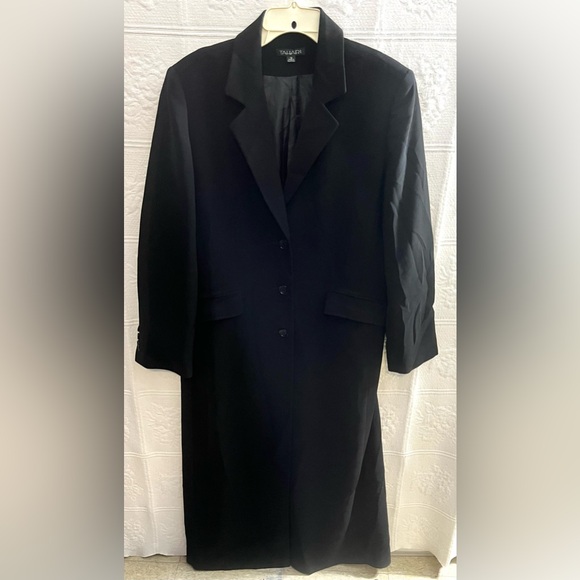 Tahari ASL Jackets & Blazers - Tahari ASL Black Long Trench Coat